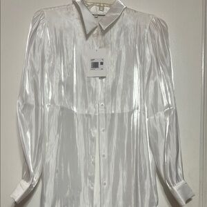 Endless Rose White Satin Top